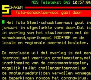 Tata-schaaktoernooi 2021 gaat wel en niet door