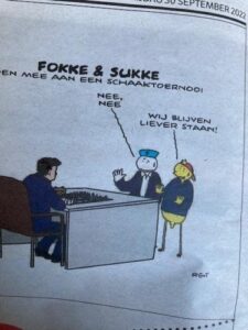 Fokke & Sukke doen mee aan een schaaktoernooi
