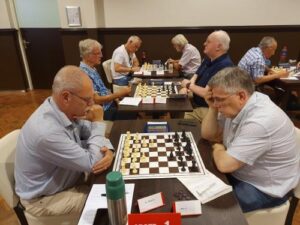 Manuel in actie op NK Senioren in Dieren