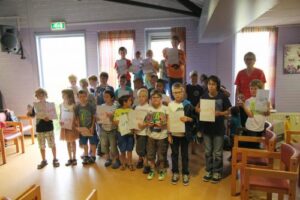 Slotavond met beker en diploma uitreiking