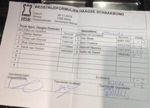 Winst in HSB-beker